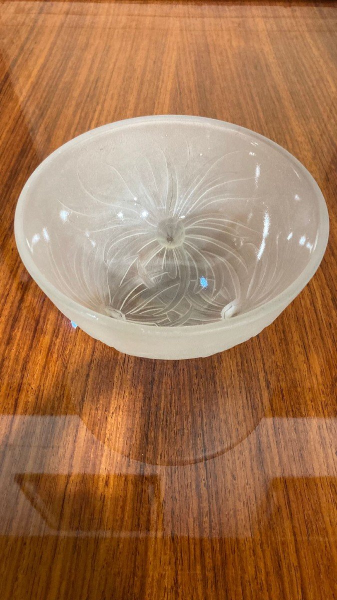 Crystal Bowl Signed Etling 1930s-photo-2