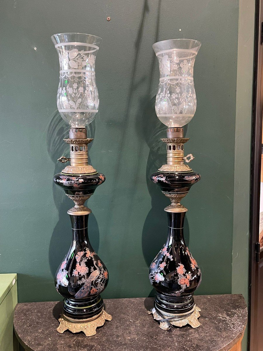 Paire De Lampes Napoléon III