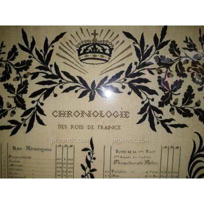 Broderie Des Rois De France Art Populaire Bourgeois Epoque Napoléon III