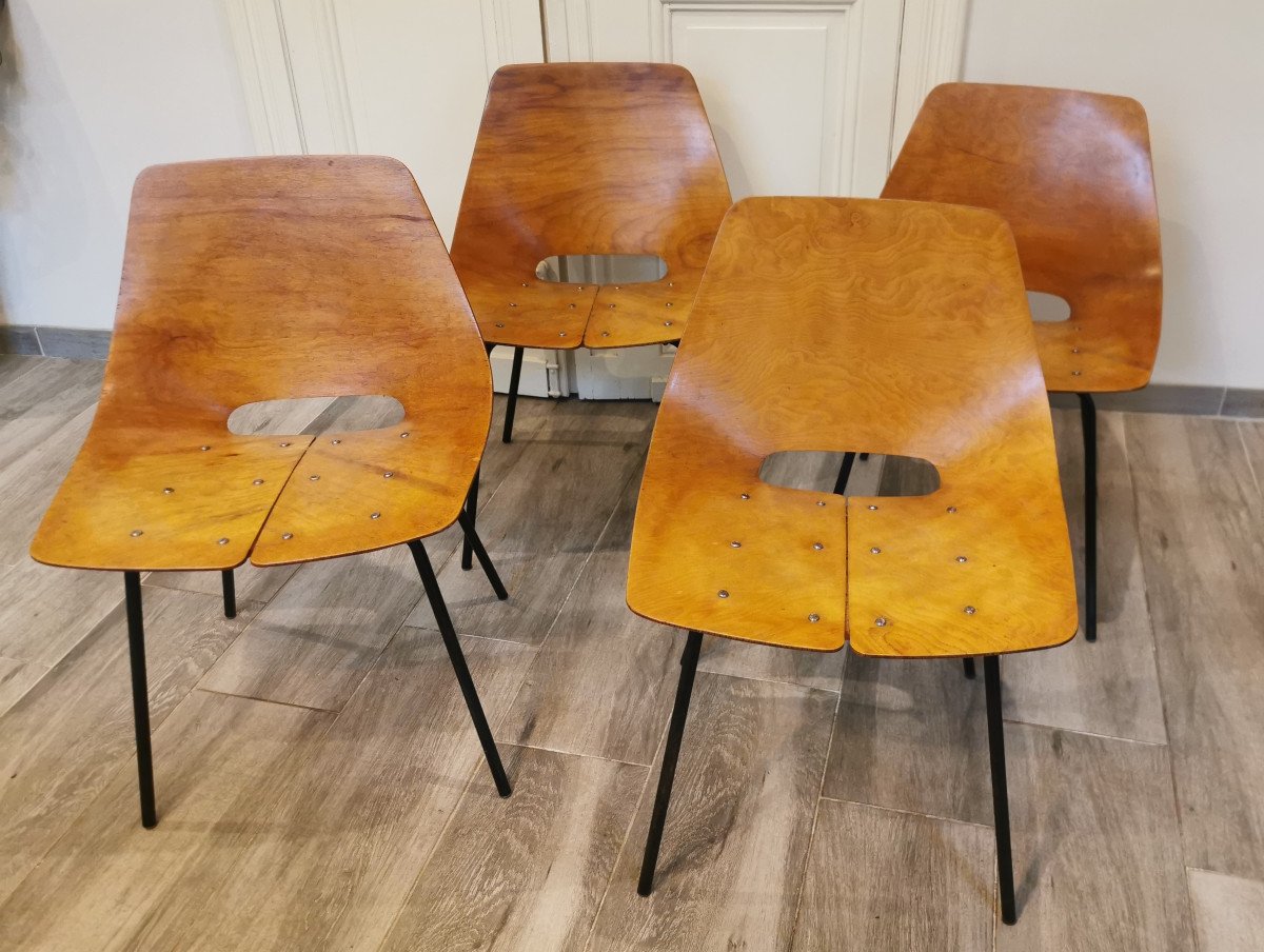 “barrel” Chairs By Pierre Guariche, 1950s-photo-2