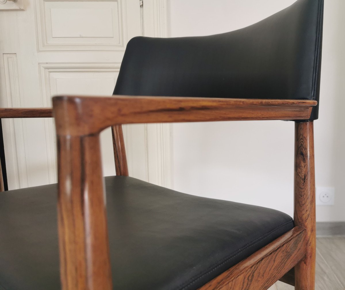 Vintage Scandinavian Armchairs In Rosewood-photo-1