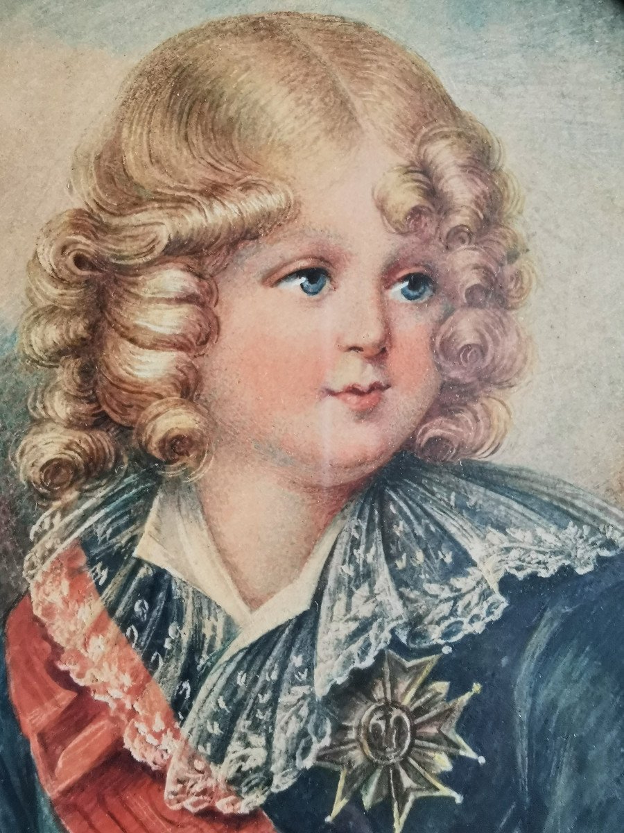 Portrait Miniature Du Roi De Rome l'Aiglon Fils De Napoléon Ier Et De Marie-louise d'Autriche X-photo-4