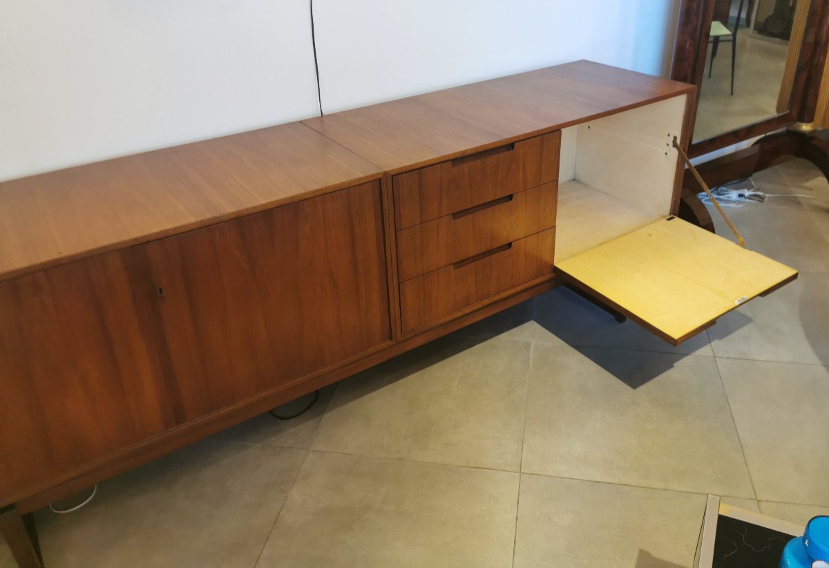 Walnut Sideboard, 1950s-photo-3