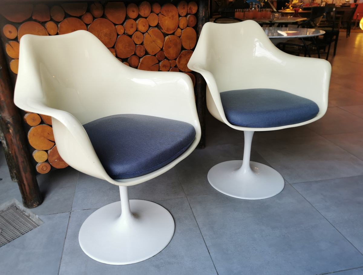 Tulip Armchair Chairs By Rudi Bonzanini From The 1960s.-photo-2