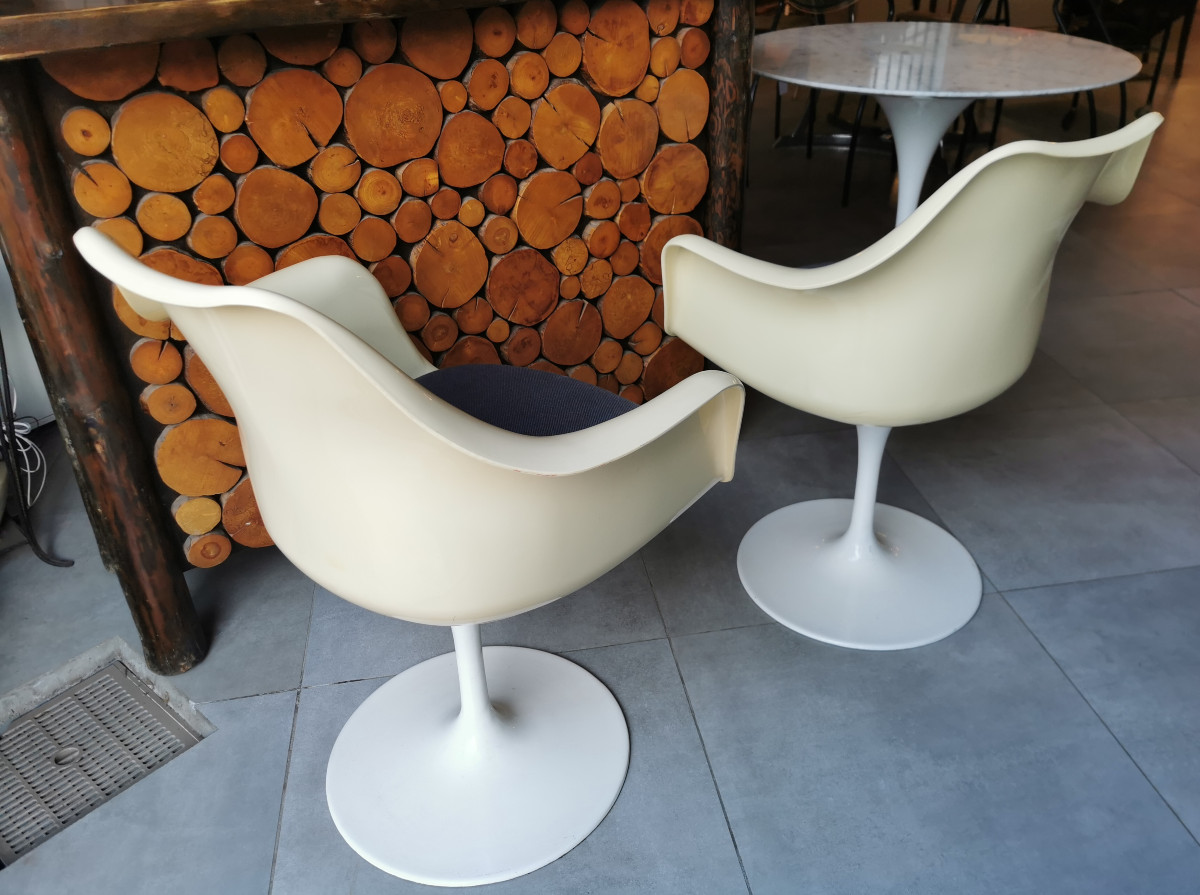 Tulip Armchair Chairs By Rudi Bonzanini From The 1960s.-photo-3