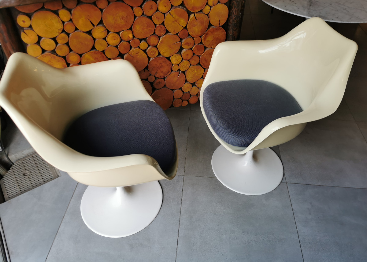 Tulip Armchair Chairs By Rudi Bonzanini From The 1960s.-photo-4