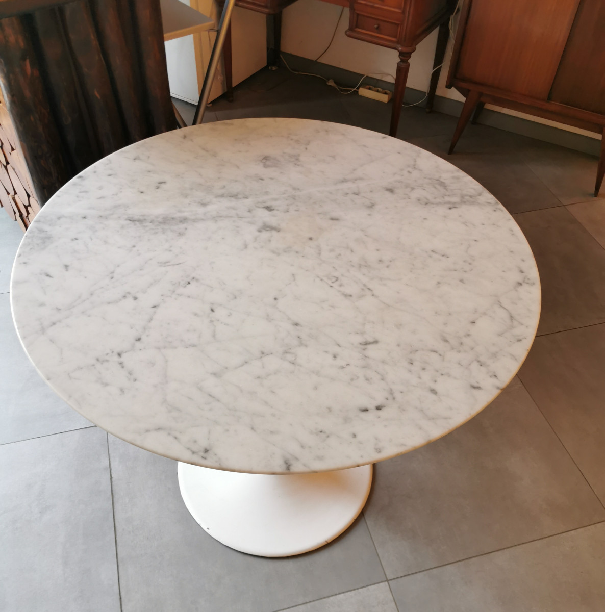 Rudi Bonzanini Marble Tulip Table From The 1960s.-photo-3