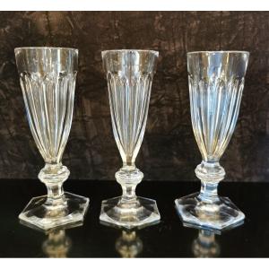 Baccarat Champagne Flutes Model Harcourt 1841