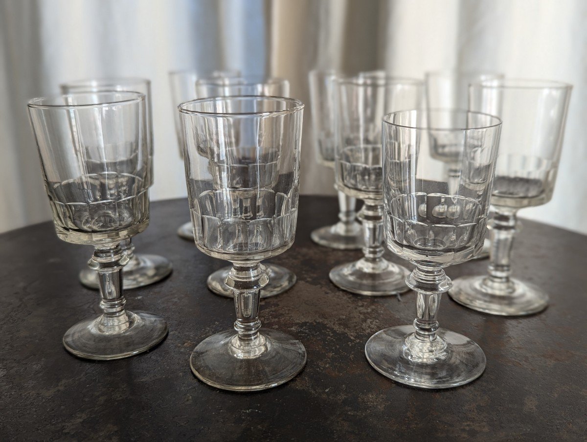 10 Mirabeau Glasses, Early 19th Century -photo-4