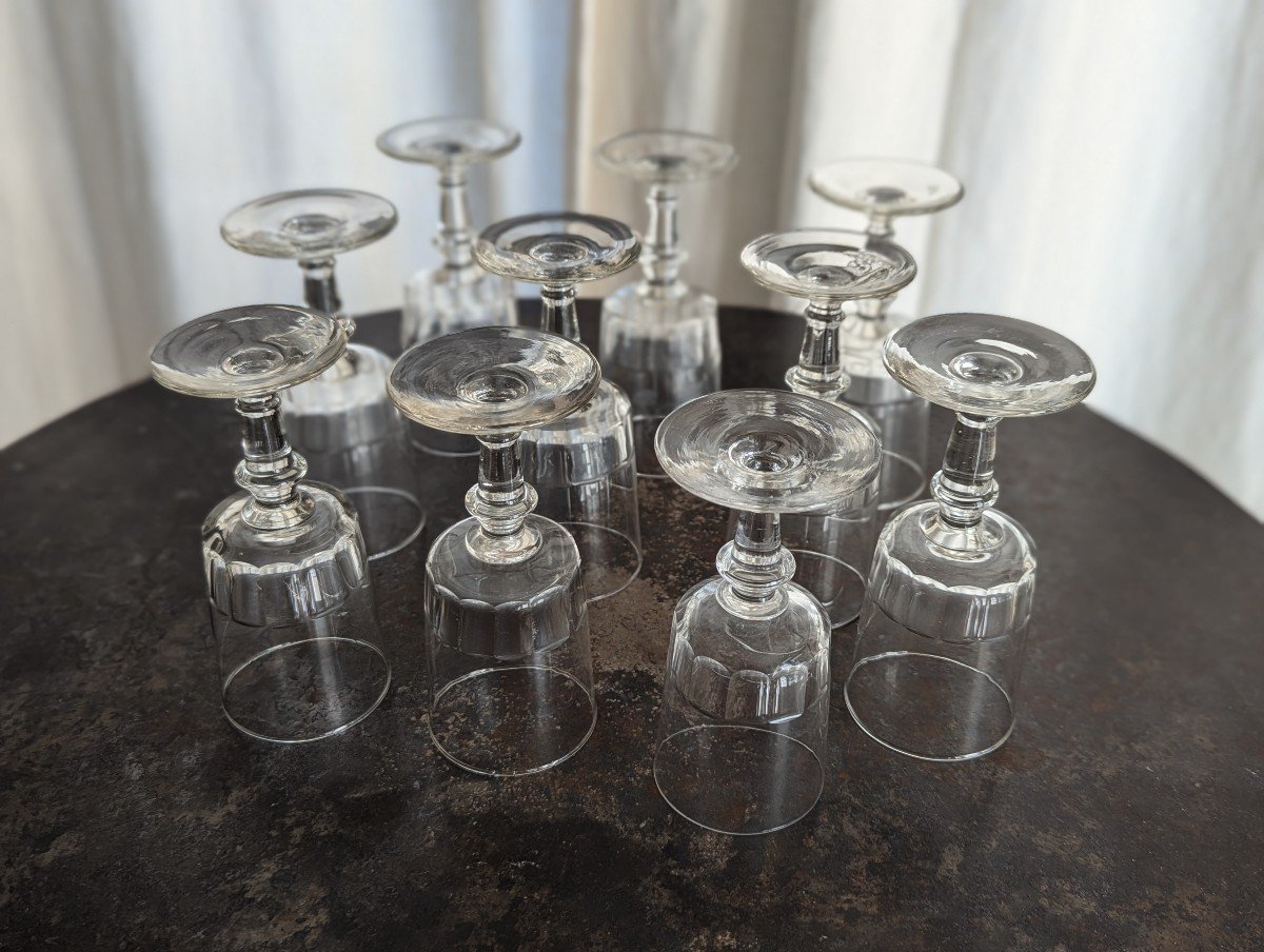 10 Mirabeau Glasses, Early 19th Century -photo-4