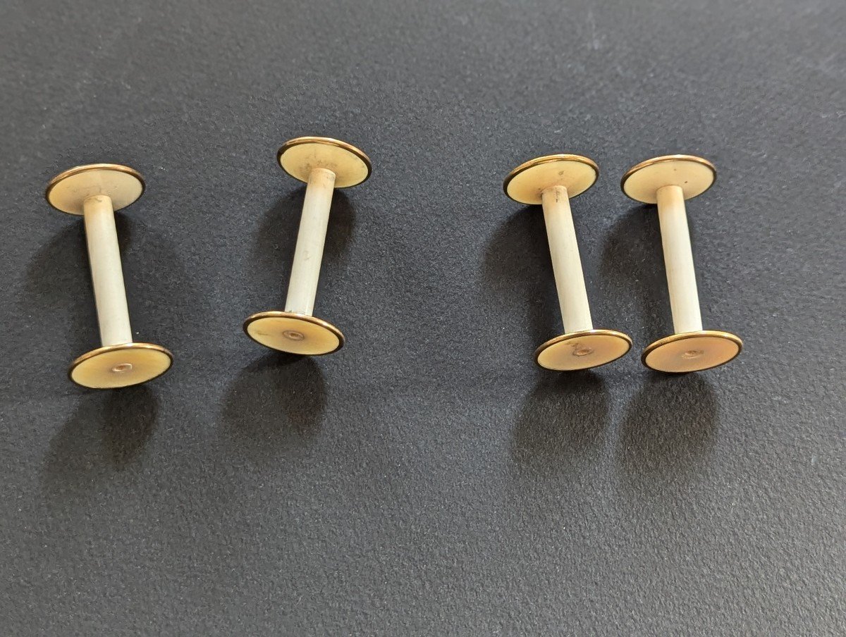 4 Ivory Knife Rests -photo-3