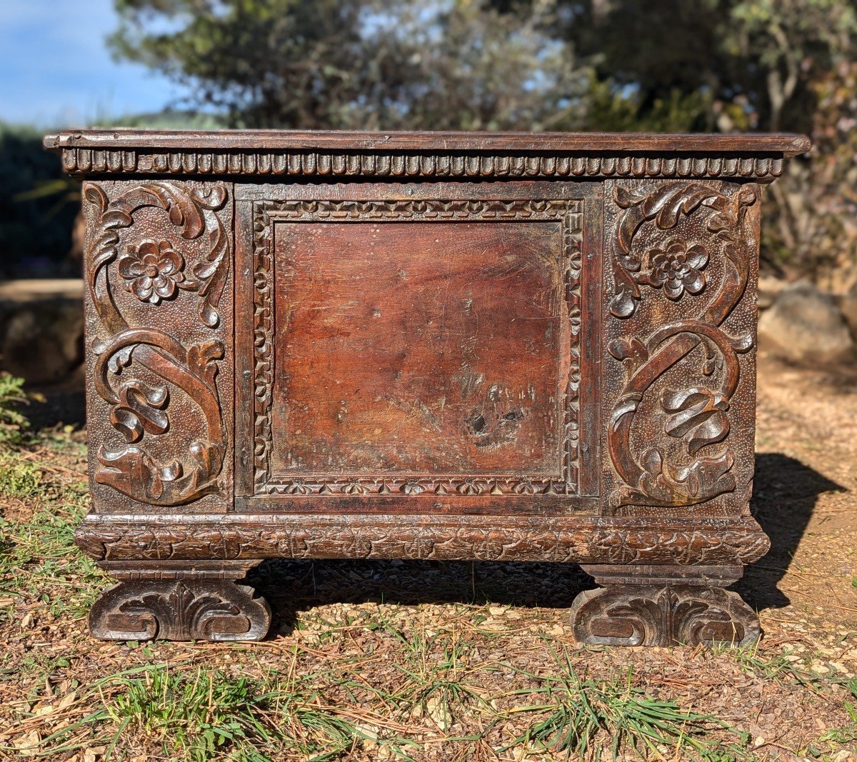 Small Antique Chest In The Renaissance Style 