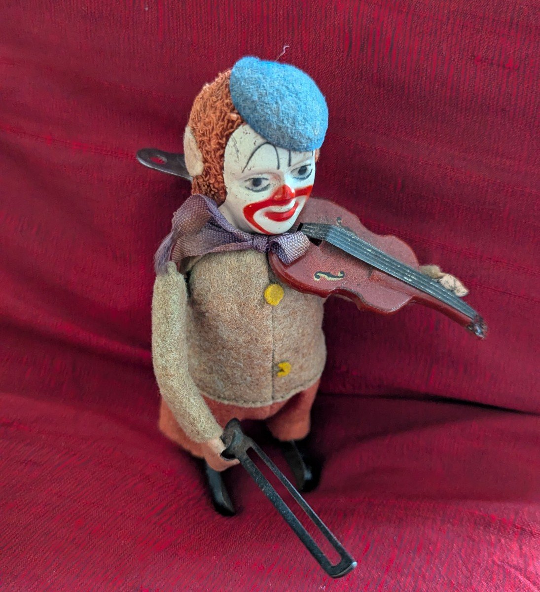 Jouet Schuco Clown Solisto Violoniste Automate