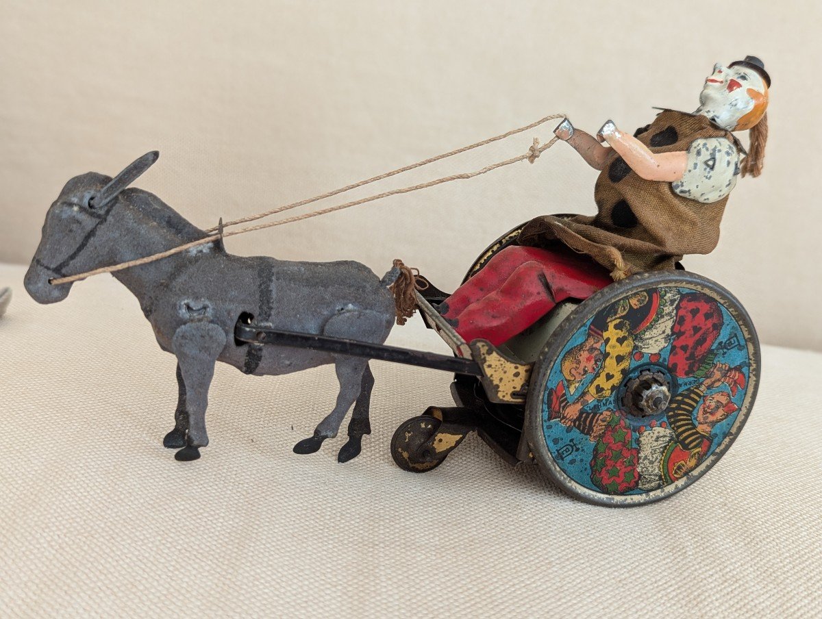 Lehmann German Toy, Antique "the Recalcitrant Donkey" -photo-2