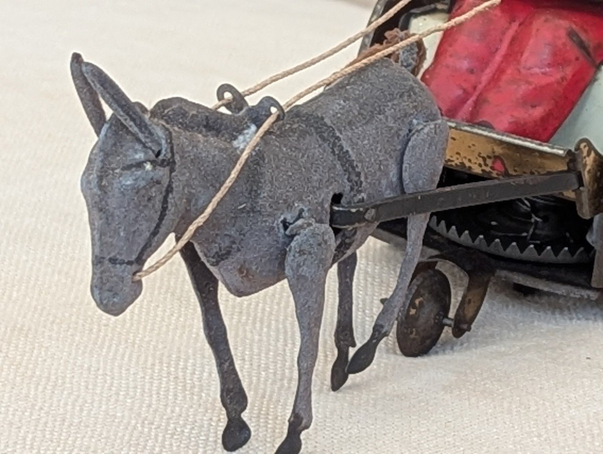 Lehmann German Toy, Antique "the Recalcitrant Donkey" -photo-5