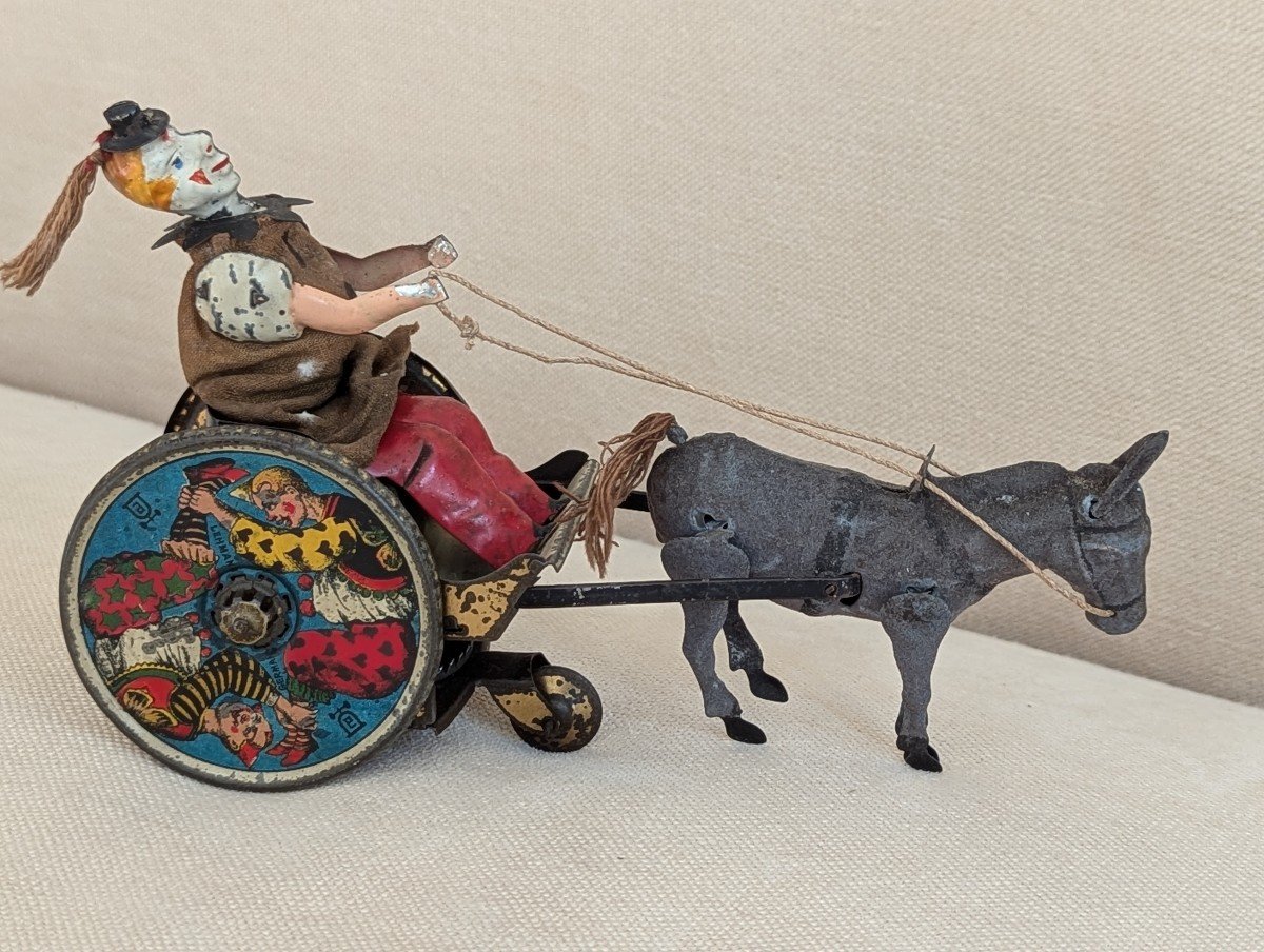 Lehmann German Toy, Antique "the Recalcitrant Donkey" -photo-6