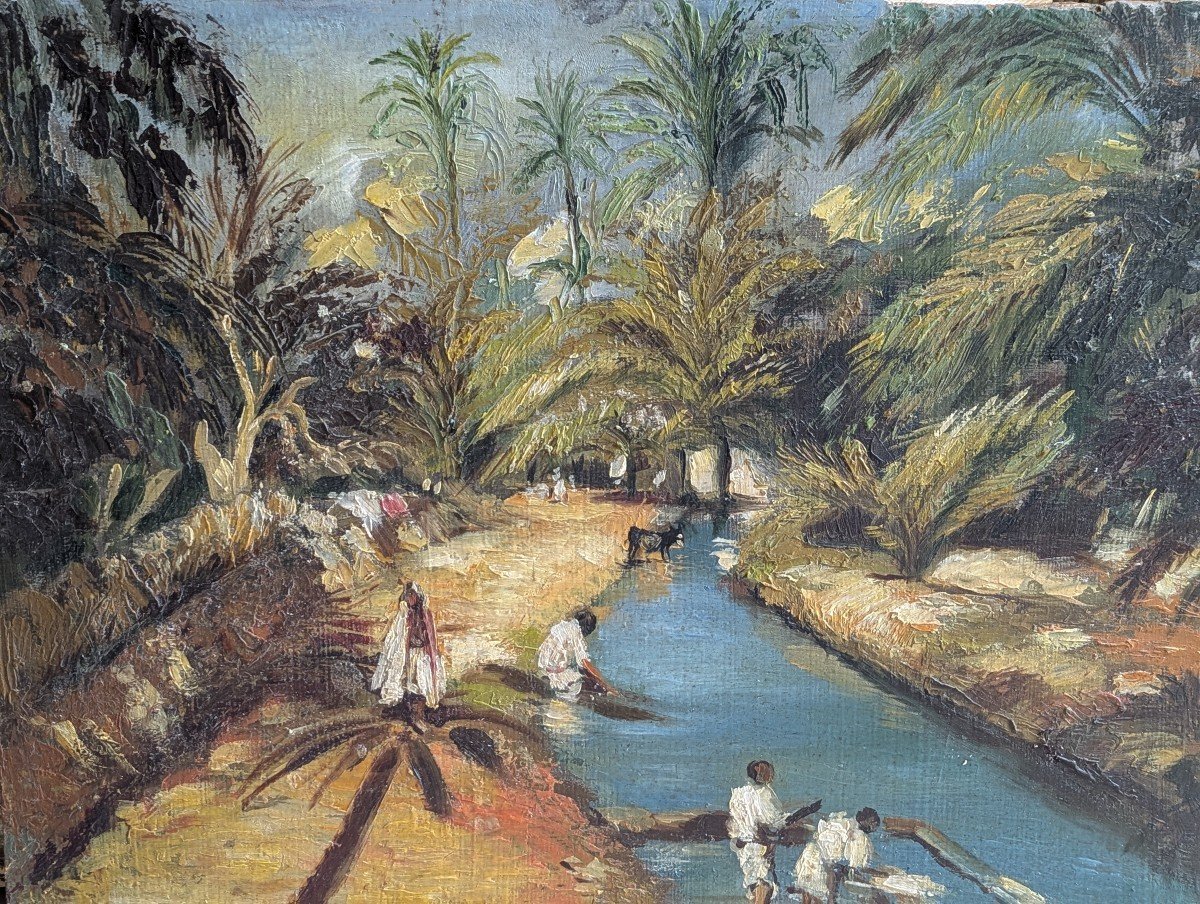 Peinture africaniste signée Antonio Pan