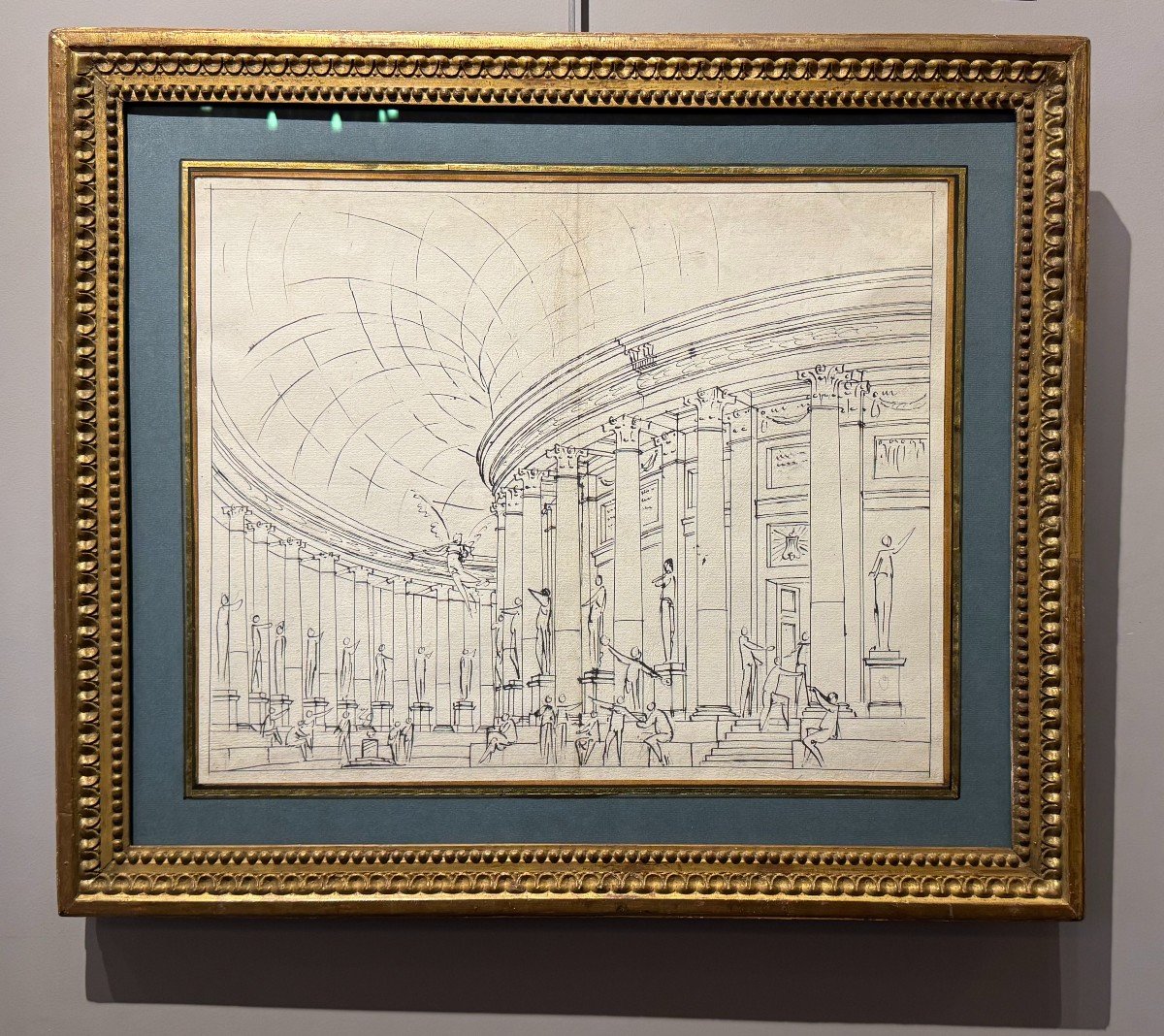 Pietro Gonzaga (1751-1831) - Study For The Inaugural Curtain Of La Fenice, Circa 1792-photo-2