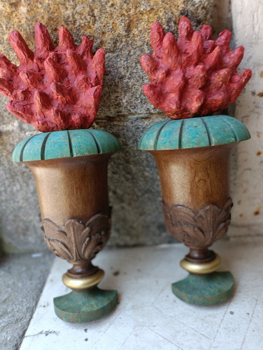 Pair Of Fire Pots