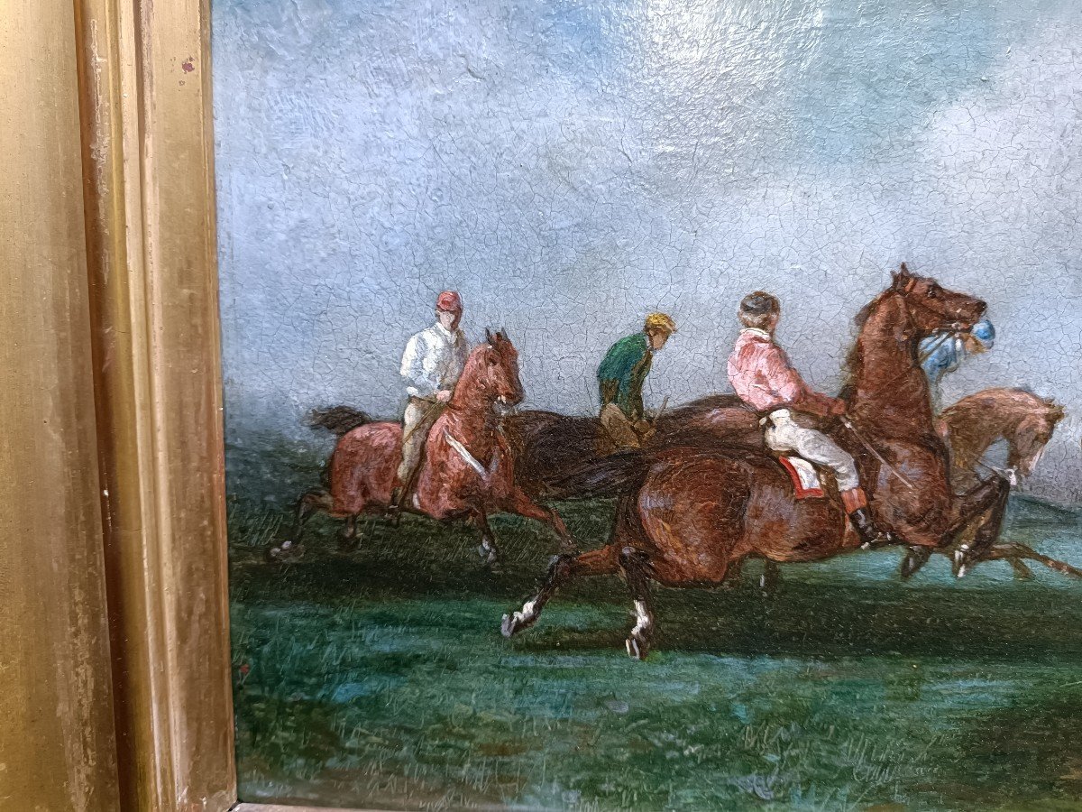 Hsc Horse Racing Scene. 19th Century -photo-4