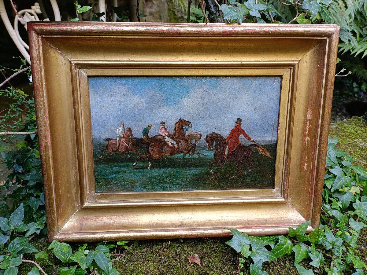 Hsc Horse Racing Scene. 19th Century 