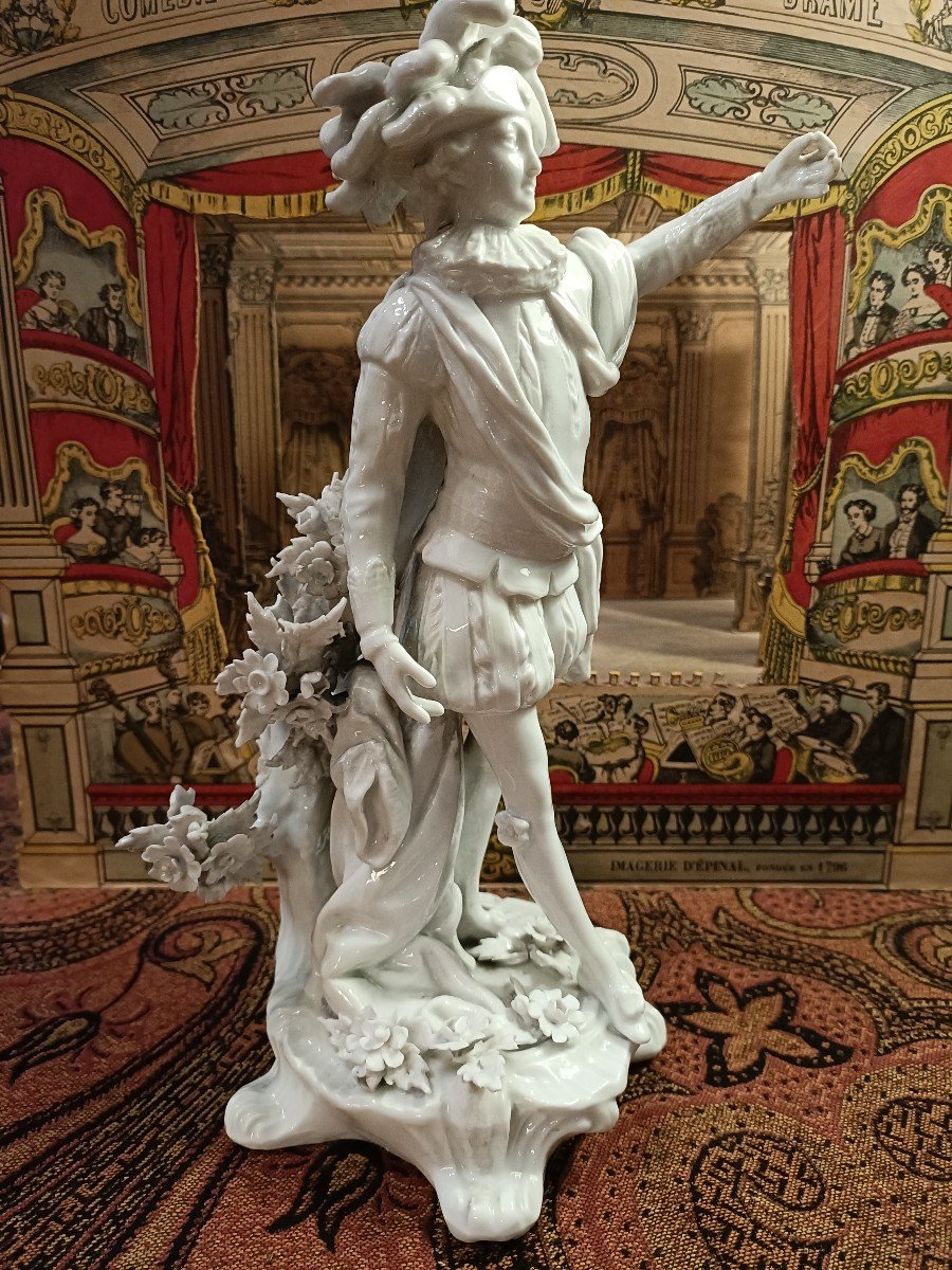 Baroque Opera Porcelain Statuette-photo-3