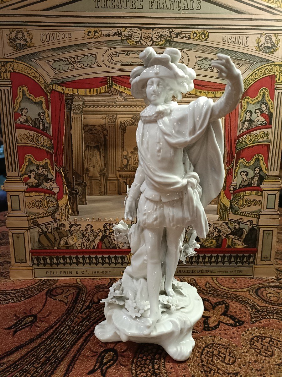 Baroque Opera Porcelain Statuette-photo-4