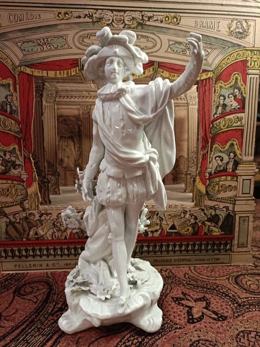 Baroque Opera Porcelain Statuette-photo-1