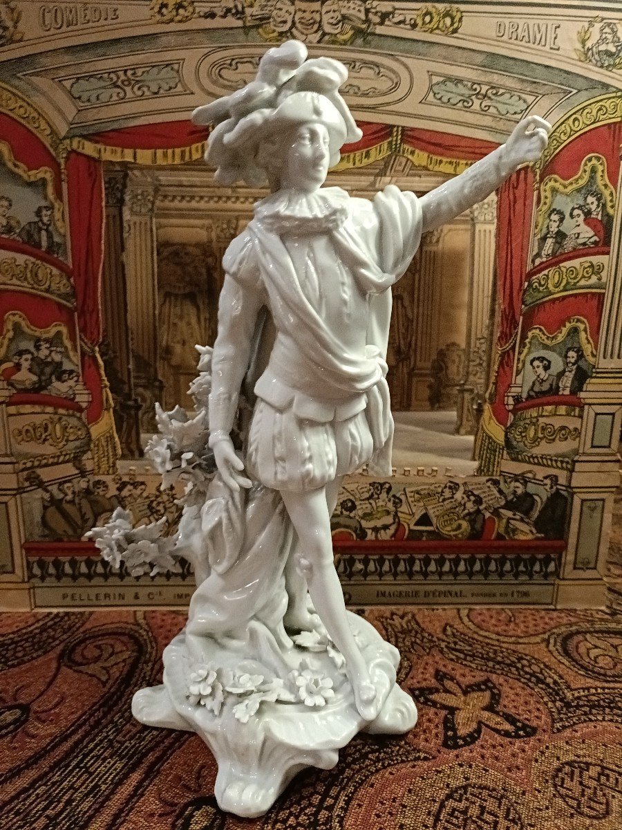 Baroque Opera Porcelain Statuette