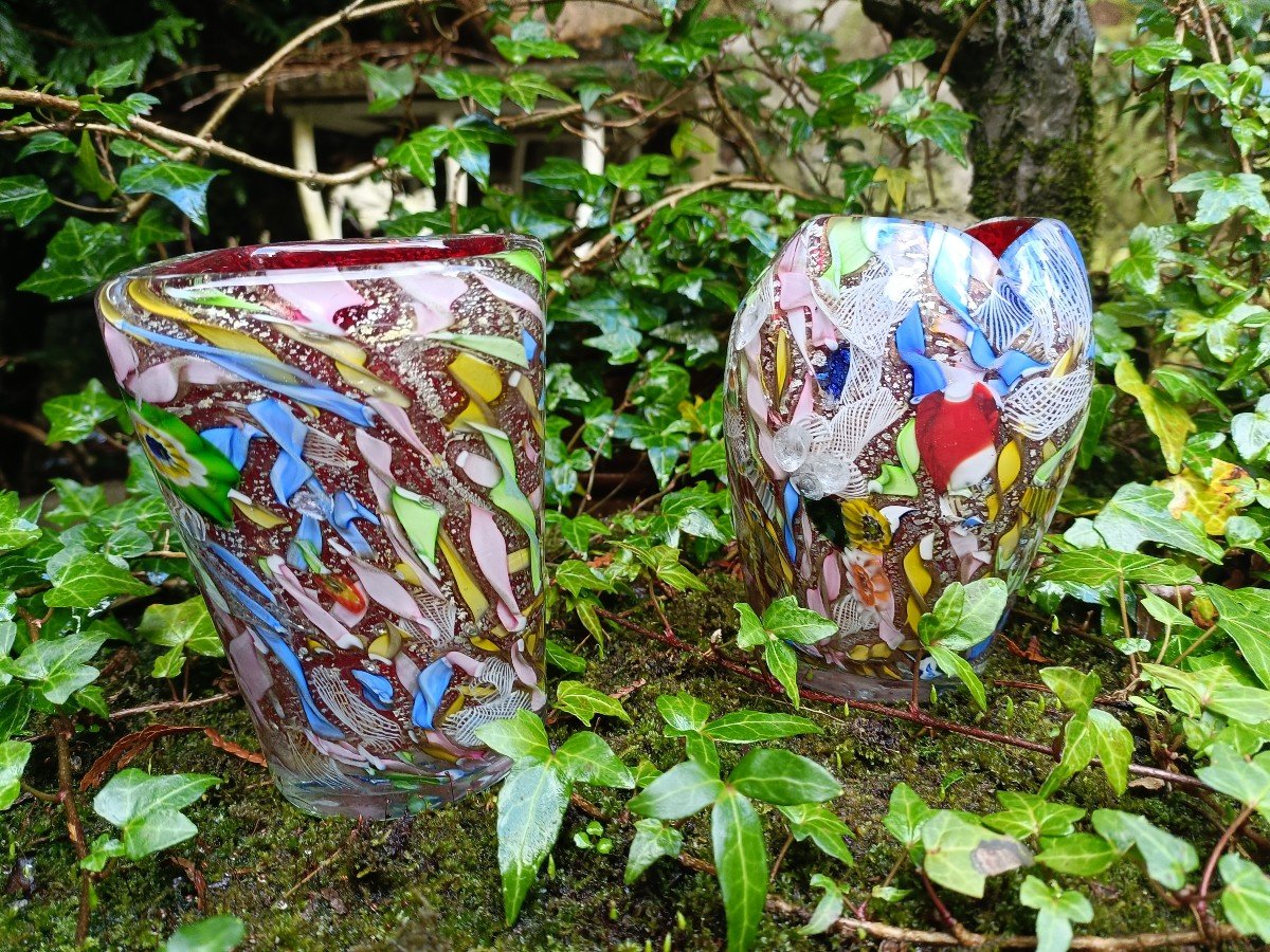 Two Millefiori Vases