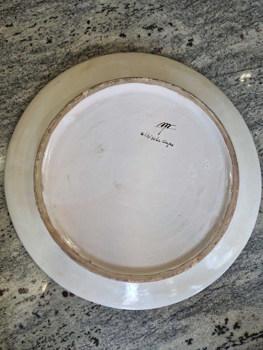 Historiated Parade Plate Made In The 1930s By Manlio Trucco -photo-4