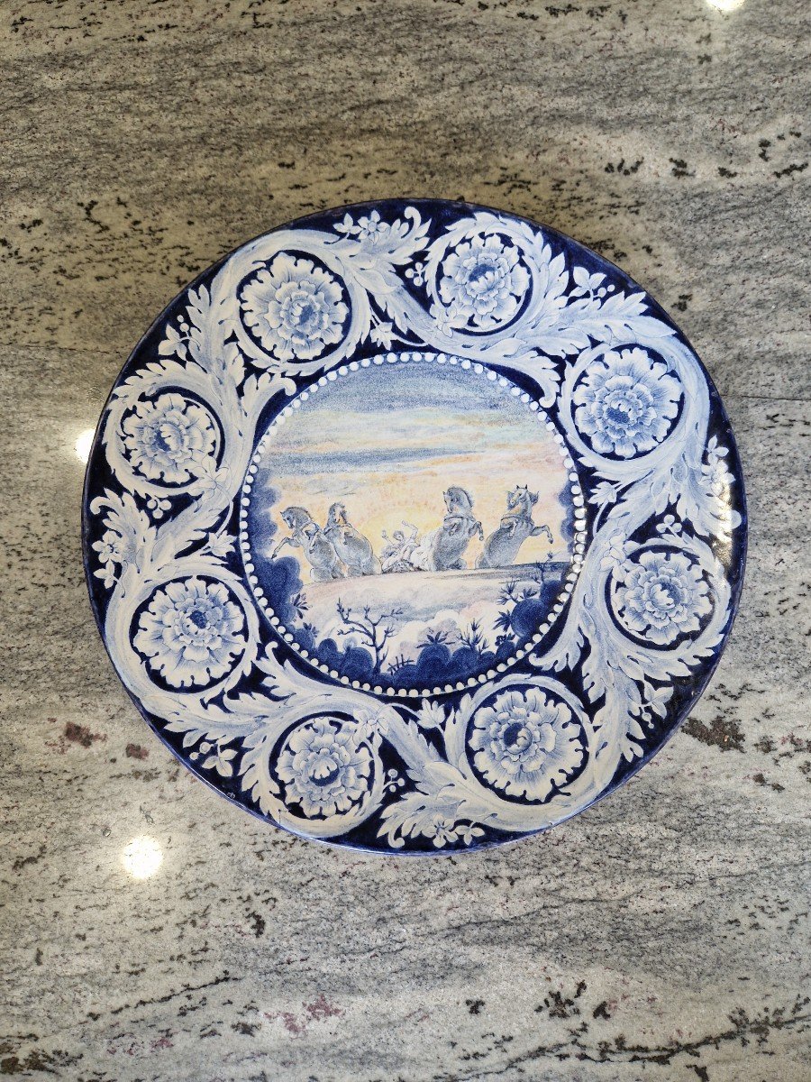 Historiated Parade Plate Made In The 1930s By Manlio Trucco 