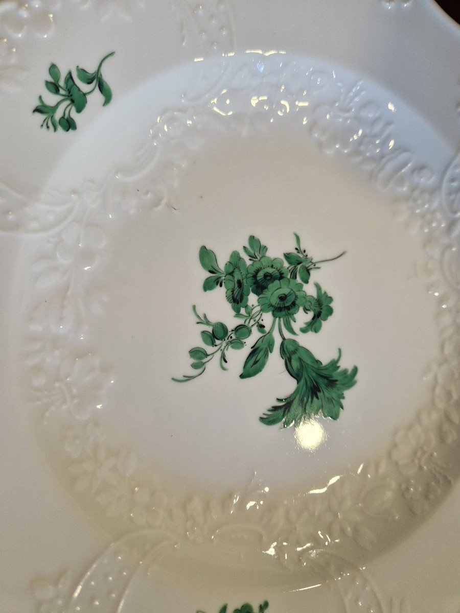 Pair Of Plates Made By Meissen In The Early Twentieth Century. -photo-2