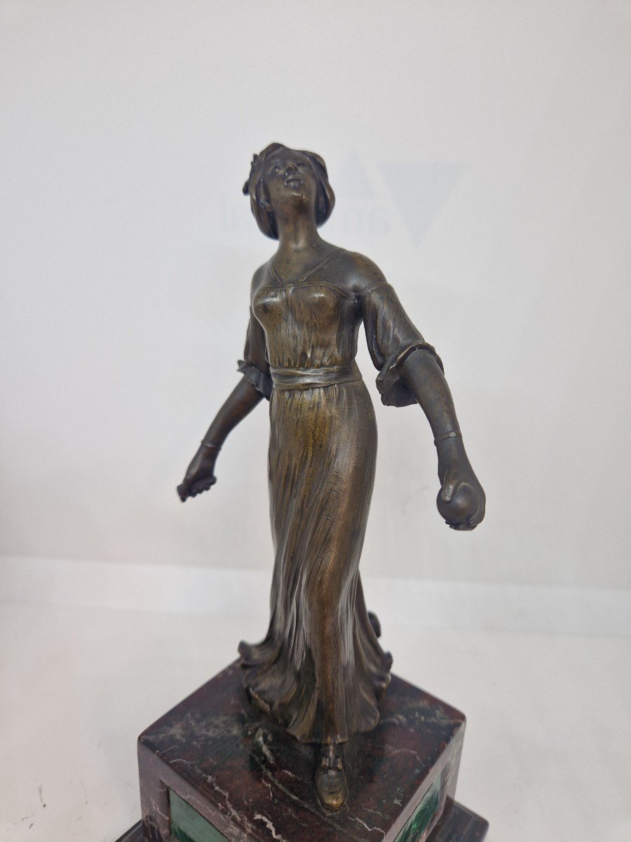  Bronze Français De l'époque Art Nouveau-photo-2