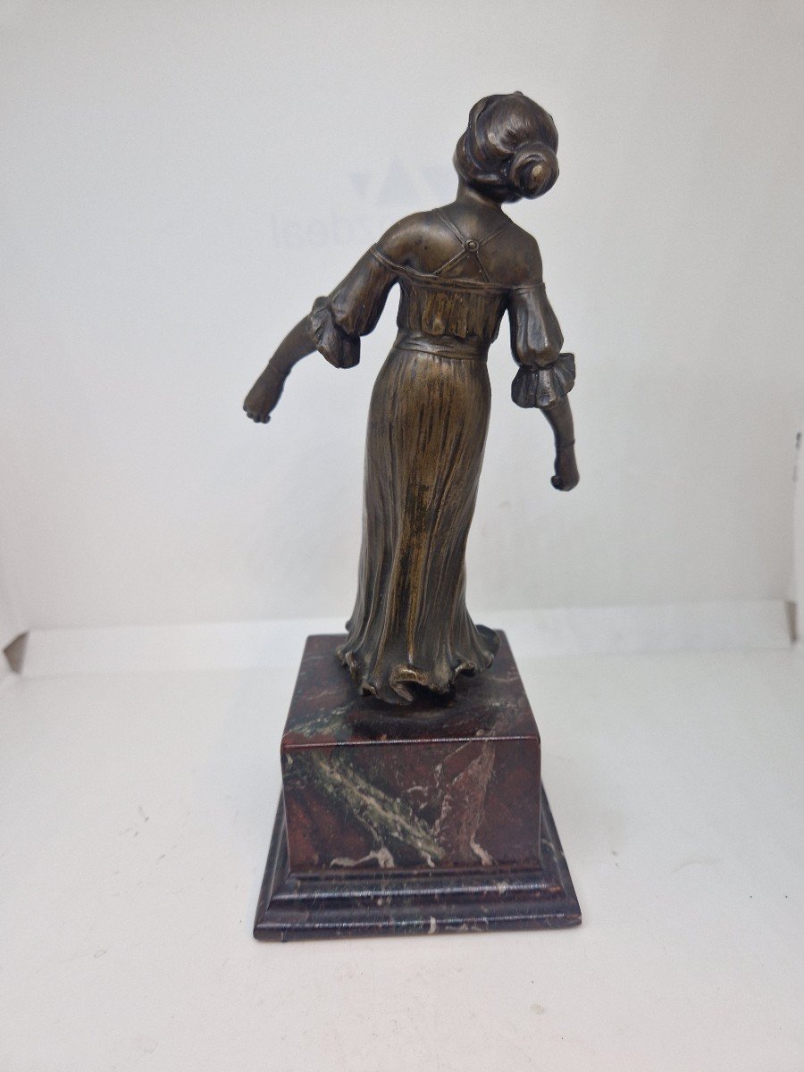  Bronze Français De l'époque Art Nouveau-photo-4