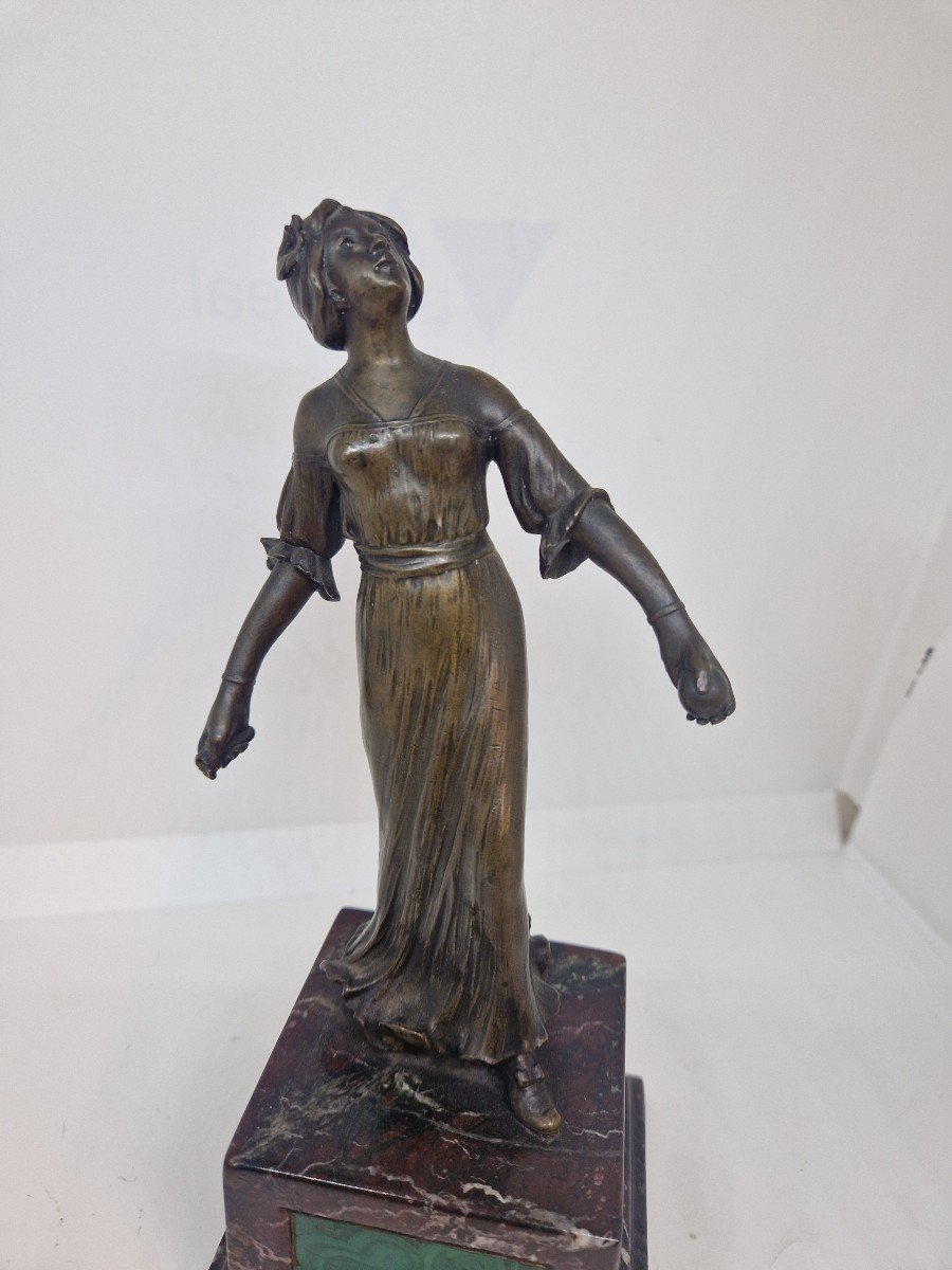  Bronze Français De l'époque Art Nouveau-photo-3