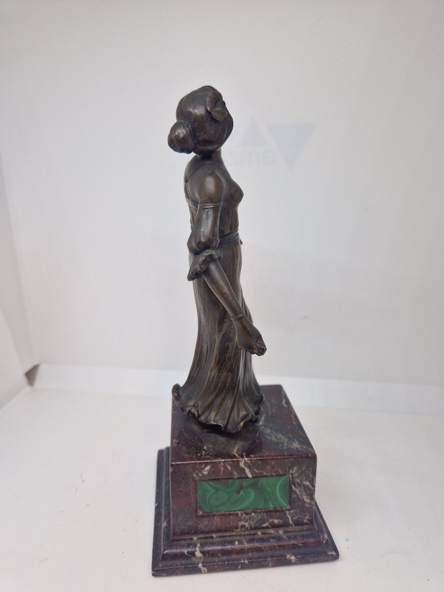  Bronze Français De l'époque Art Nouveau-photo-5