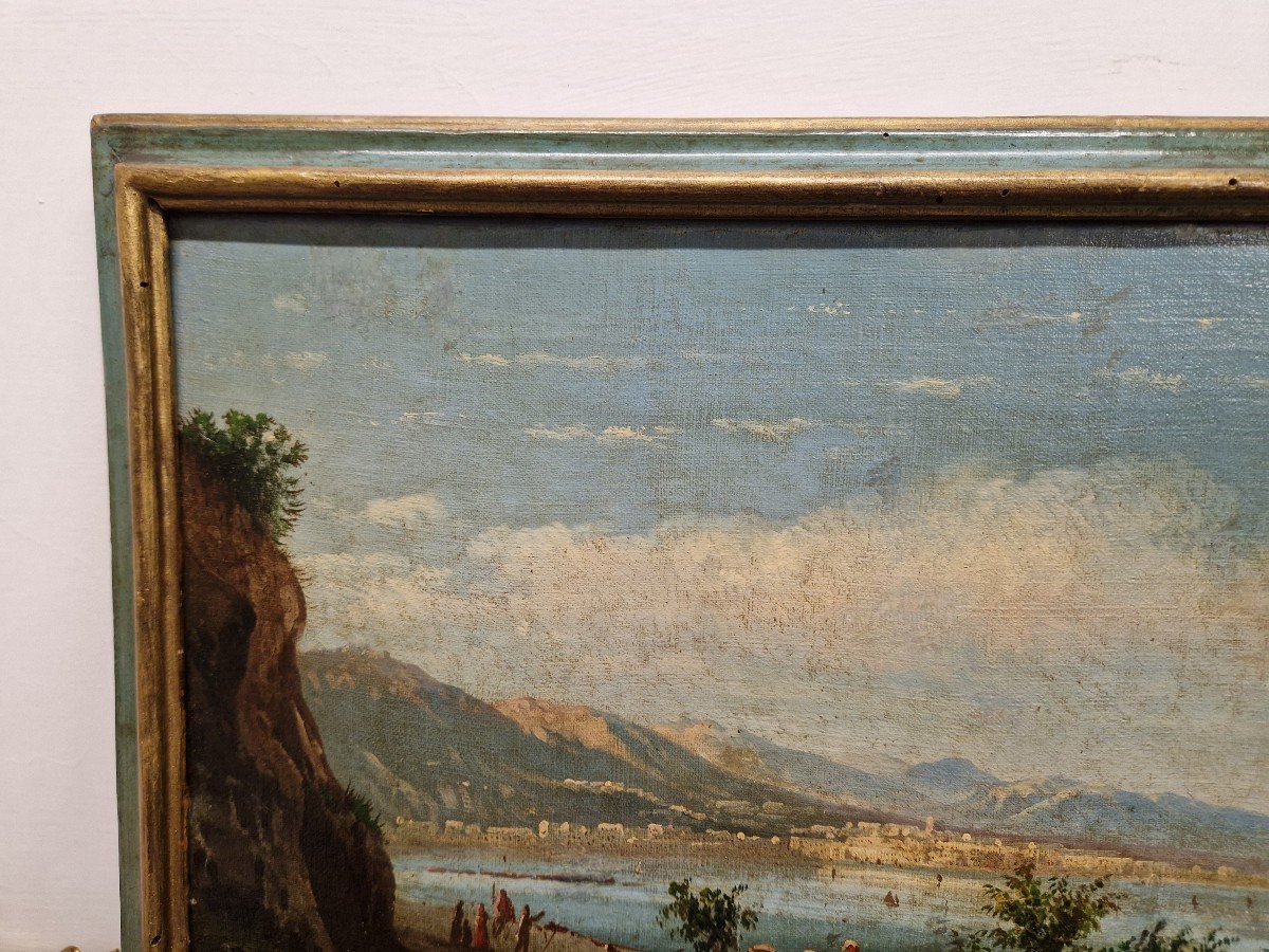 Beautiful Pair Of 19th Century Neapolitan Paintings, Posillipo School -photo-7