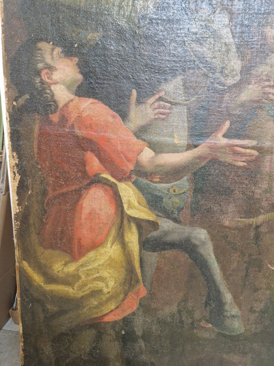 Peinture De La Fin Du XVIIe Siècle En Italie Centrale à Restaurer-photo-4