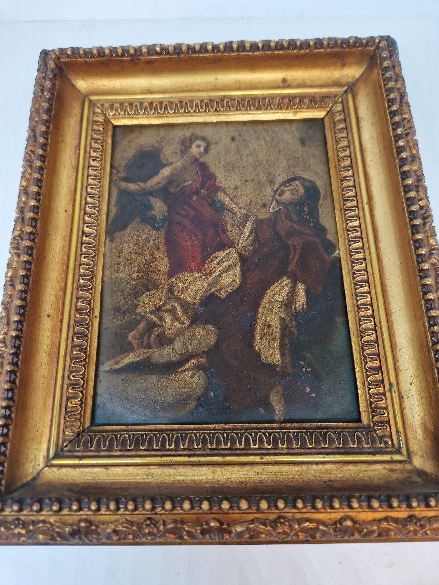 Huile Sur Cuivre Du XVIIe Siècle Provenant De La Zone Romaine Italienne