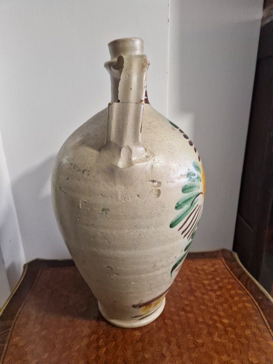 Caltagirone Majolica Amphora Dated 1873 -photo-3