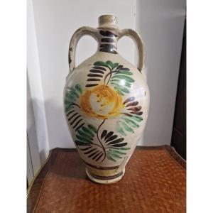 Caltagirone Majolica Amphora Dated 1873 