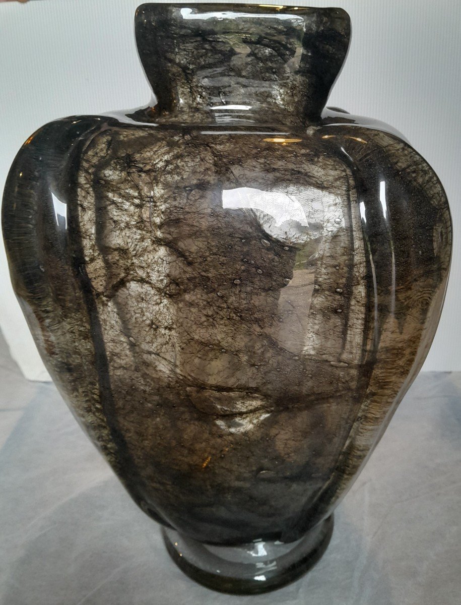 Monumental "crepusculo" Vase  By Ercole Barovier Late 1930s-early 1940s-photo-6