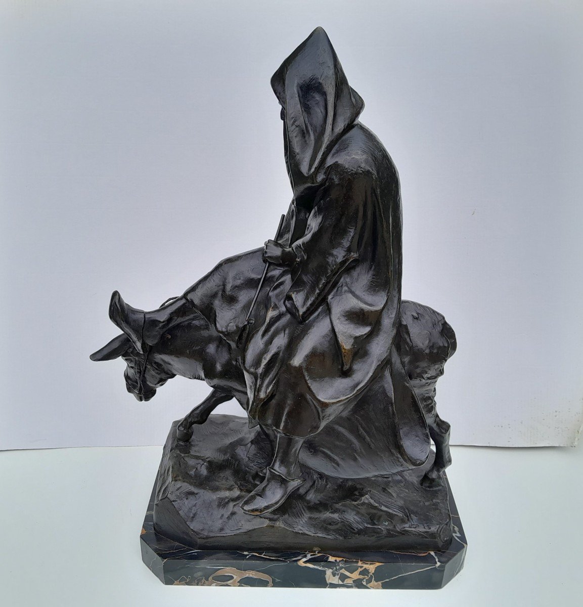 Orientalist Bronze "road To Fes" Jean Tarrit - Lost Wax Meroni And Radice-photo-2