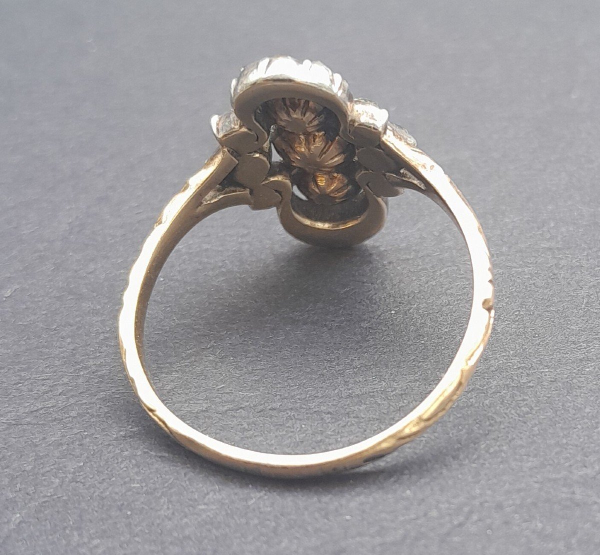 Antique Gold And Diamond Ring - Early 19th Century-photo-4