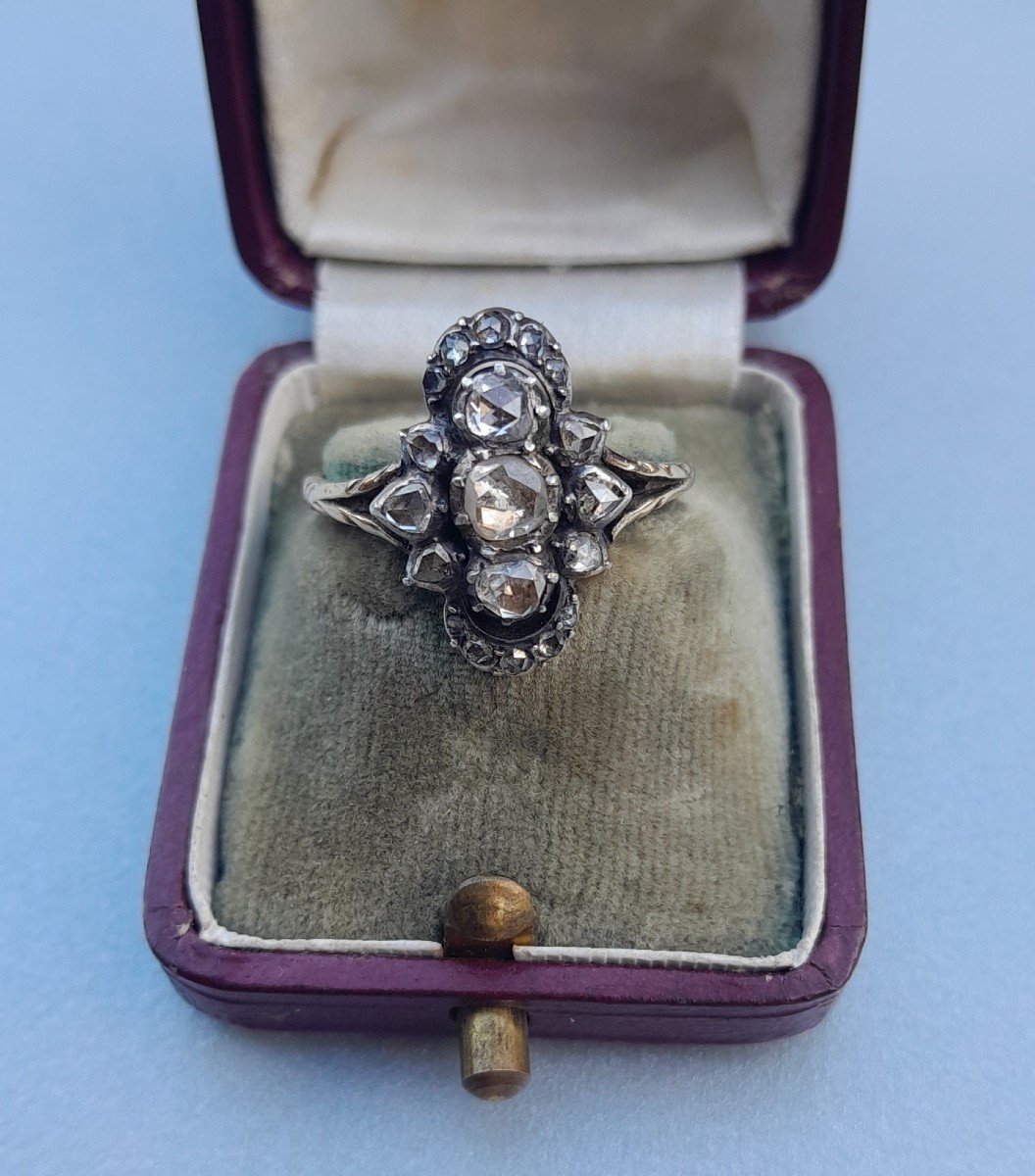 Antique Gold And Diamond Ring - Early 19th Century