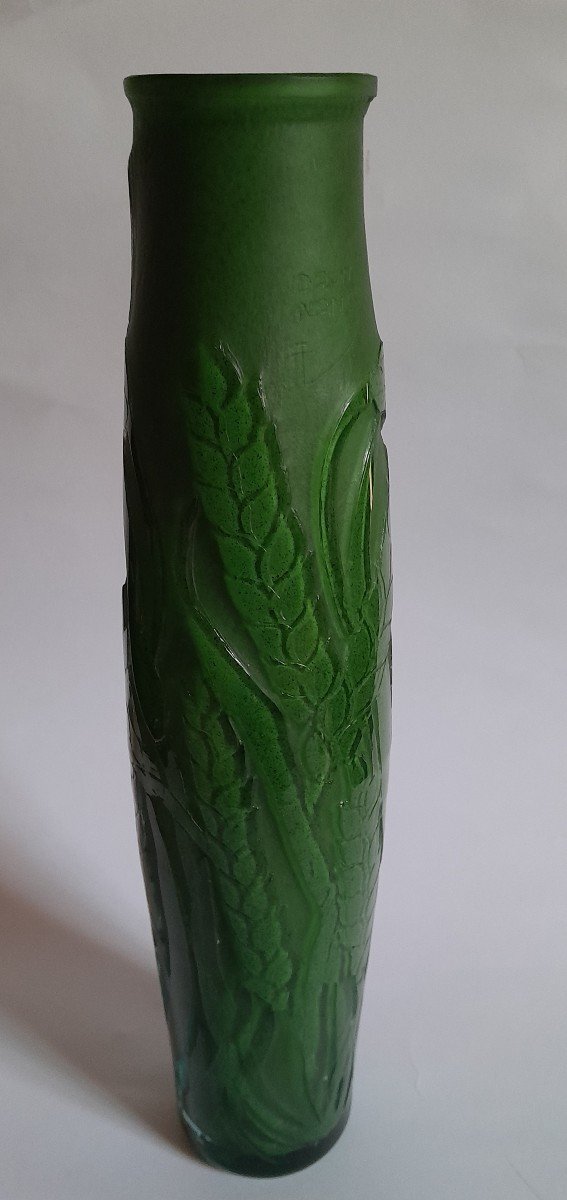 Vase Daum Art Nouveau à décor d'épis de blé-photo-1