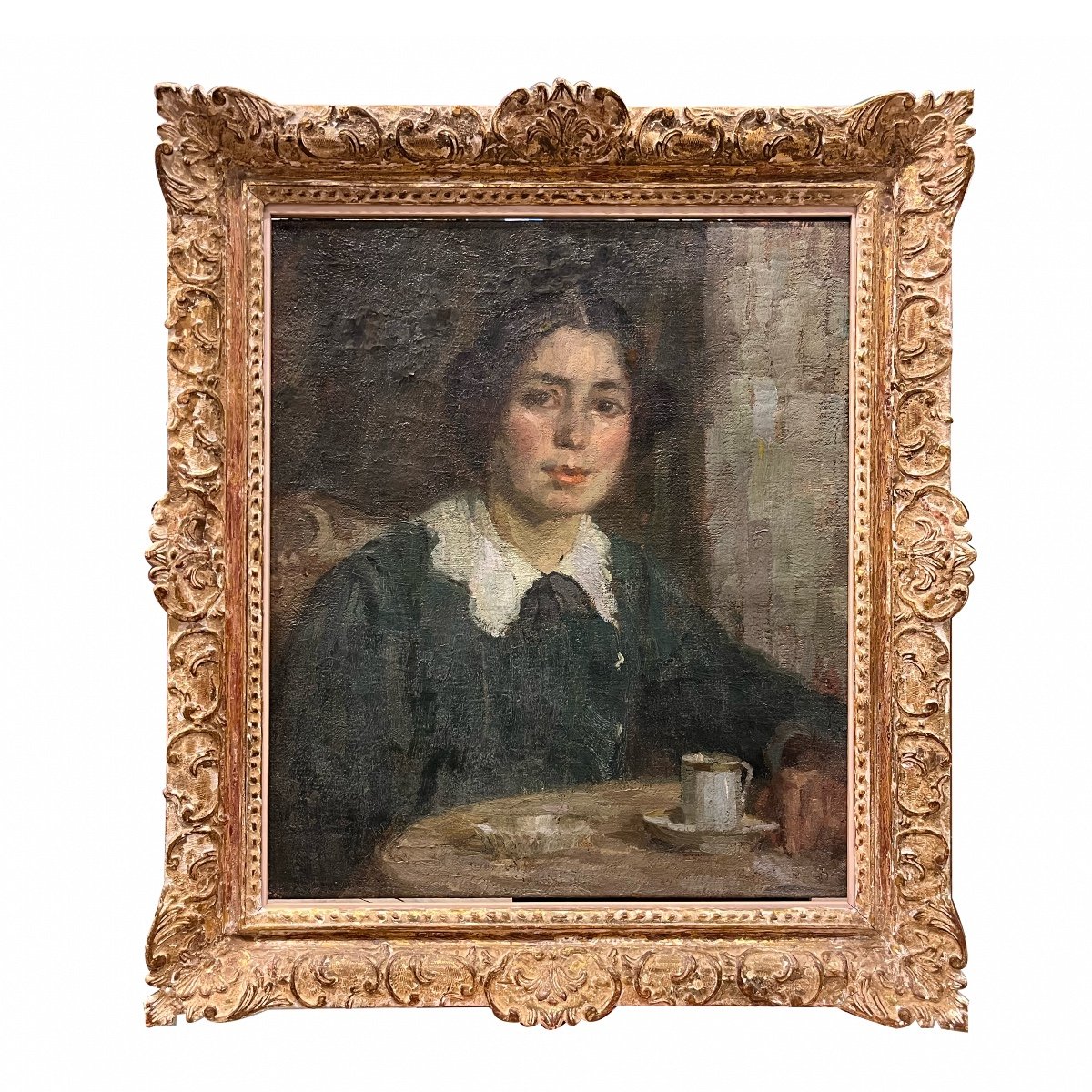 Alfred Schmidt 1876-1956 "portrait de femme "