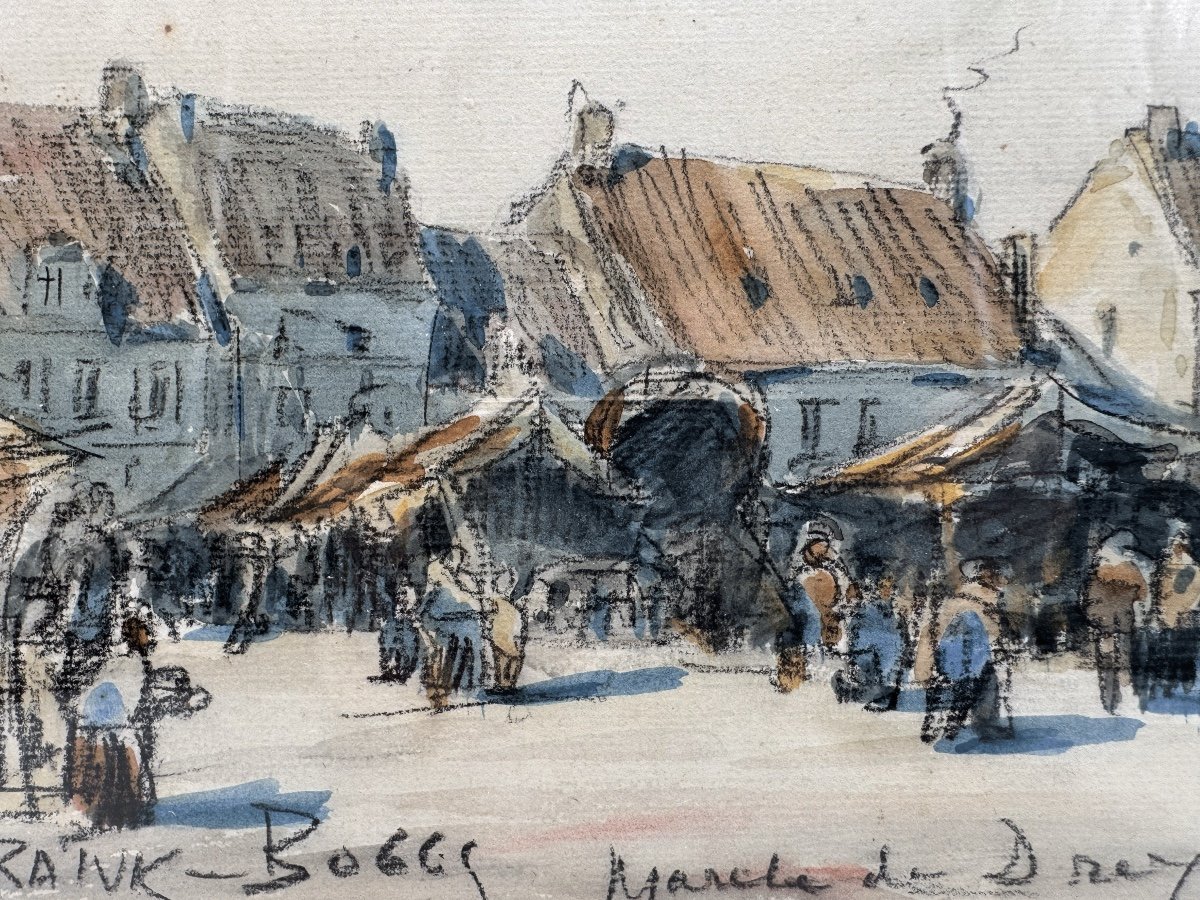 Frank Boggs (1855-1926) Dreux Market-photo-2