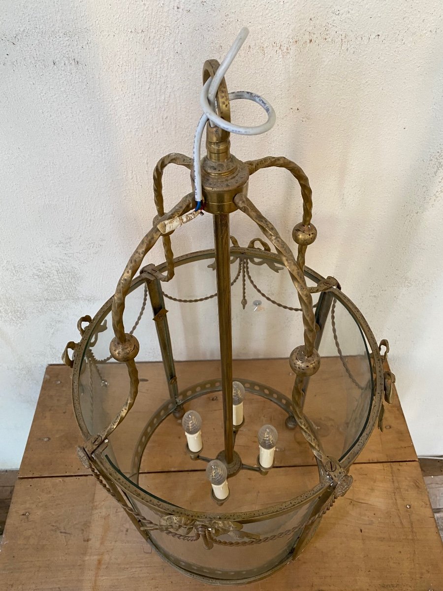 Lanterne italienne en bronze-photo-2